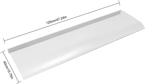 Miniatura 3 de Toldo para puerta de ventana, 47.2 x 15.7 pulgadas, toldo exterior de policarbonato para puerta de entrada exterior, toldo voladizo para puerta