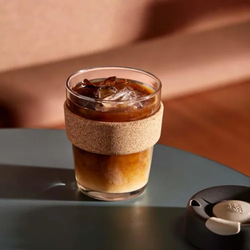 Miniatura 2 de Taza KeepCup Brew, de vidrio templado y corcho, Vidrio templado, Prensa
