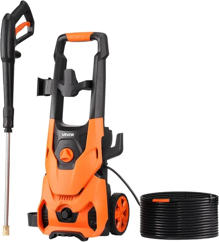 Miniatura 12 de VEVOR Lavadora a presión eléctrica, máximo 4200 PSI 2.8 GPM, limpiador de alta potencia con cañón de espuma y 4 boquillas para calzadas