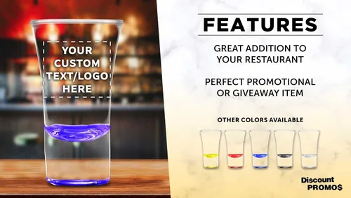 Miniatura 2 de Lord Shooter - Vasos de chupito grabados personalizados de 1.75 onzas, paquete de 10/50/100, texto personalizado, logotipo, fiesta de cumpleaños
