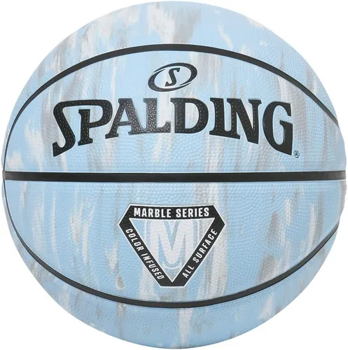 Spalding Baloncesto Basic No. 7 - Mármol de goma Azul