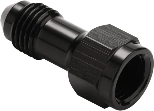Miniatura 3 de 4AN hembra flare a 4AN macho Flare extensión adaptador de montaje recto aluminio negro