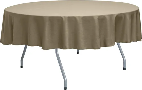Miniatura 34 de ULTIMATE TEXTILE Mantel redondo reversible Shantung Satin Majestic de 72 pulgadas, color verde salvia