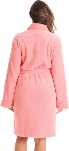 Miniatura 3 de Just Love Velour Chevron Texture Bath Robes for Women