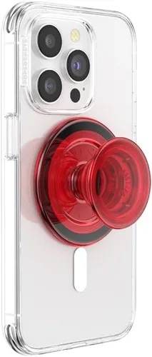 Miniatura 4 de PopSockets Phone Grip with Expanding Kickstand, Adhesive Grip - Molded Flower Red Wine Translucent rojo (Red Translucent)