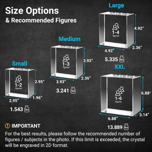 Miniatura 7 de ArtPix 3D Foto de cristal, regalos personalizados con tu propia foto para papá, mamá, hombres, mujeres, imagen grabada con láser 3D, cristal Una