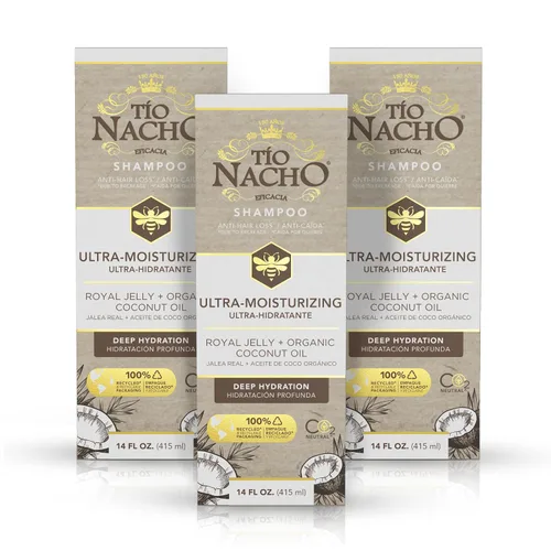 Miniatura 11 de TIO NACHO Shampoo Aceite de Coco ultrahidratante, anticaída, Ultra Hidratación, 14 onzas líquidas
