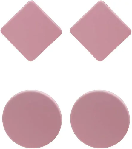 2 pares de aretes redondos cuadrados de acrílico esmerilado vintage con geometría grande, color caramelo, rombos simples para mujeres y niñas