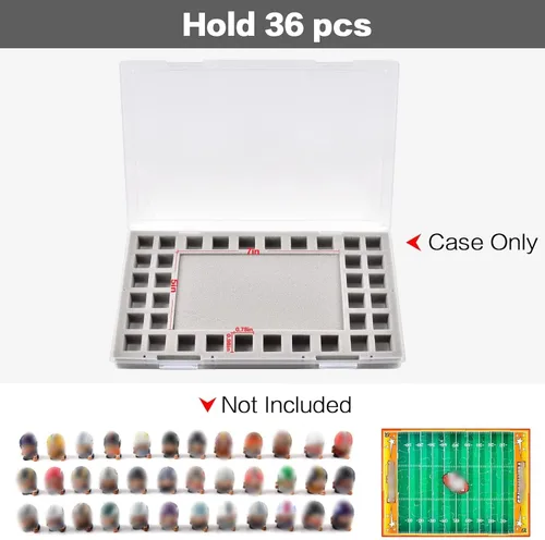 Miniatura 2 de Xuerdon Caja Coleccionista de Juguetes Compatible con Teenymates para Figuras Mini de las Series de Fútbol Americano, Béisbol, Baloncesto y Hockey