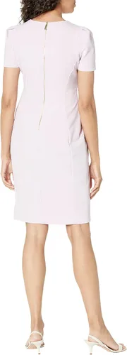 Miniatura 2 de Calvin Klein womens Scuba Crepe Sheath Dress With Tulip Sleeve
