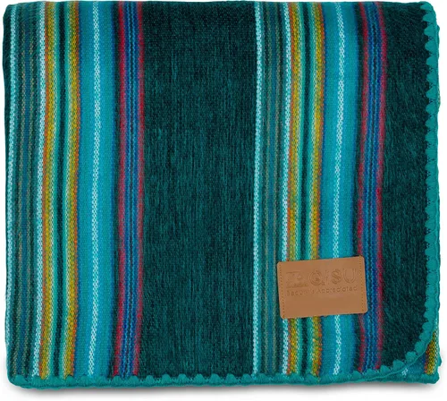 Miniatura 14 de QISU Manta de lana de alpaca, grande, hermosa, cálida, variada, 85 x 65 pulgadas, ultrasuave, hipoalergénica y transpirable, tela que no pica ni