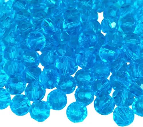 Miniatura 8 de Jmassyang 100 Piezas 8mm Cuentas de Cristal de Vidrio Facetado Redondo, Cuentas Espaciadoras para Hacer Joyas, Pulseras, Collares, Aretes, Campanas