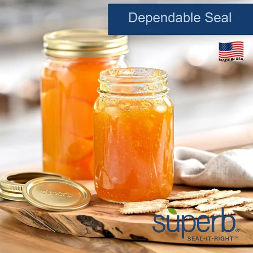 Miniatura 3 de Tapas para conservas – Mason Jar tapa de boca regular para tarros Ball y Kerr, 2.75 pulgadas de grado alimenticio con sellos gruesos, fabricado