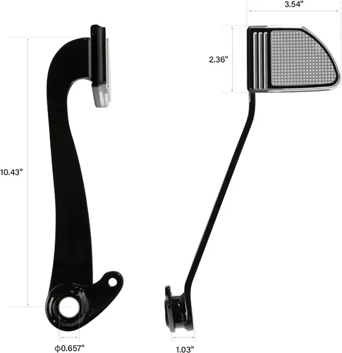 Miniatura 8 de TCT-MOTORPARTS Pedal de palanca de brazo de freno para Harley Softail Fat Bob Sport Glide 2018-2024