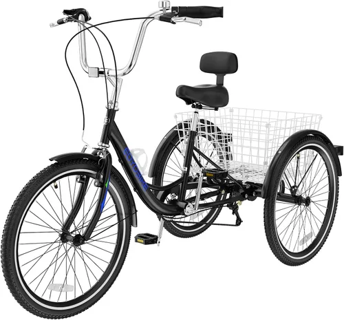 Miniatura 15 de LILYPELLE Adult Tricycle 7 Speed, 3 Wheel Bike Adult, 20/24/26 inch Wheels Cruiser Bikes with Cargo Basket for Seniors, Women, Men