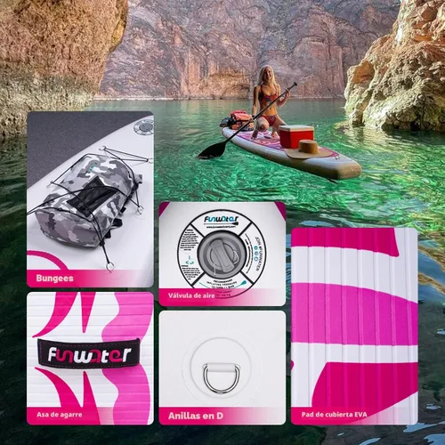 Miniatura 3 de FunWater Inflatable Ultra-Light Stand Up Paddle Board for All Skill Levels with Premium SUP Paddleboard Accessories,Non-Slip Comfort Deck for Youth