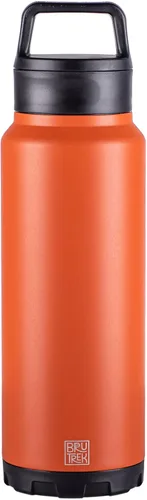 Miniatura 8 de BruTrek ker Bottle – Vaso aislado de acero inoxidable mantiene las bebidas calientes o frías, 2 piezas con tapa para bebidas y verter, reutilizable