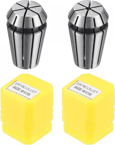 Miniatura 7 de uxcell ER16 Spring Collet, 1/4" Chuck para máquina de grabado CNC Torno Fresado 2pcs