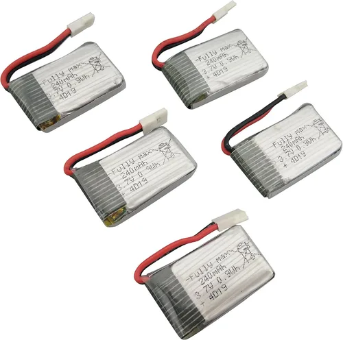 Miniatura 4 de Sea Jump 5 piezas 3.7V 240mAh batería de litio + 5 en 1 cargador para WLtoy V252 UDI U816 JXD385 H107L X11 X 11C JJ1000A H108C de cuatro ejes
