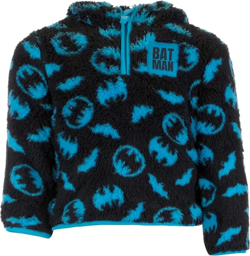 Miniatura 3 de Batman Sudadera con capucha de forro polar Sherpa con cremallera para niños DC Comics superhéroe Batman Sherpa con capucha para niños