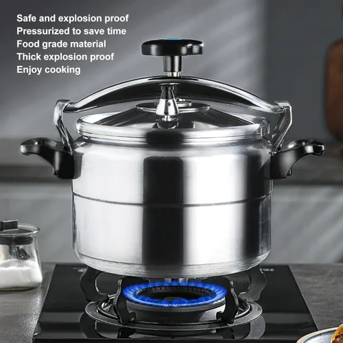 Miniatura 3 de Olla a presión gruesa de aluminio de gran capacidad, antiadherente, a prueba de explosiones, revestimiento antiadherente, para guisar, cocinar al