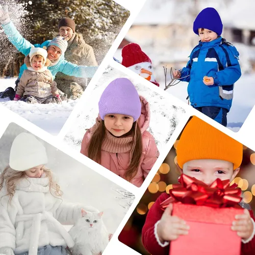 Miniatura 5 de Zando Toddler Beanies for Baby Winter Hat Kinit Winter Hats for Kids Warm Cap Baby Boy and Girl Beanie Hat 0-8T
