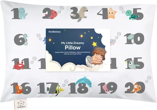 Miniatura 32 de KeaBabies - Almohada con funda para niños pequeños, almohada My Little Dreamy de 13 x 18 pulgadas (ABC Land)