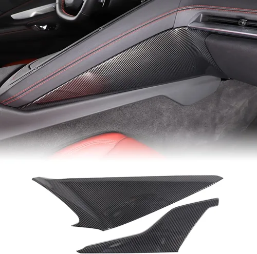 Miniatura 27 de CHEAYAR Funda de cargador de teléfono con patrón de fibra de carbono compatible con Chevrolet Corvette C8 2020-2023, funda de carga inalámbrica