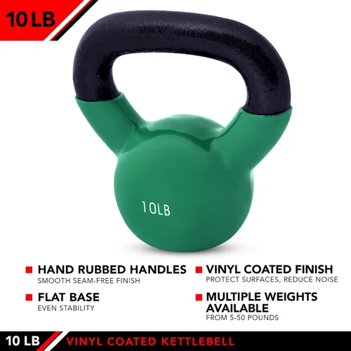 Miniatura 3 de JFIT Kettlebell Weights Vinyl Coated Iron