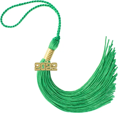 Miniatura 316 de Borla de graduación Aqua 2022, todos los colores escolares disponibles, fabricada en Estados Unidos