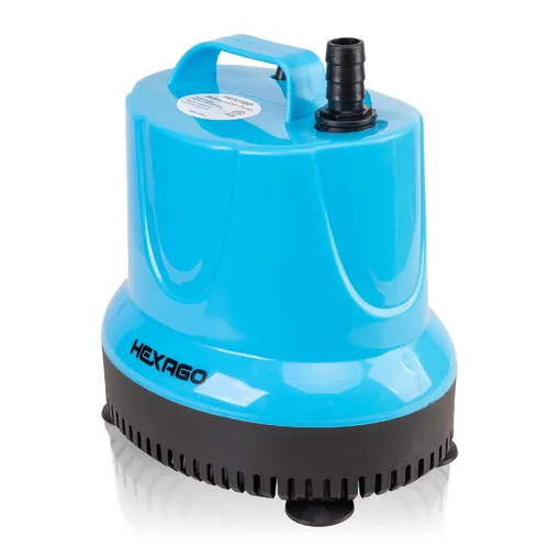 Miniatura 8 de Hexago Bomba sumergible de fuente de agua de 580 GPH, bomba de sumidero pequeña de 60 W con elevación alta de 9 pies, bombas de acuario
