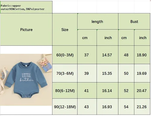 Miniatura 7 de Frietlebird Big Brother Little Brother - Conjunto de sudadera con cuello redondo para bebé y niño, ropa de otoño