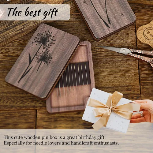 Miniatura 4 de Estuche de agujas personalizado con nombre, soporte para agujas de fotos, regalo de almacenamiento de costura para mamá, esposa, abuela (nombre)