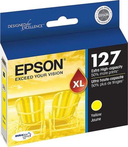 Miniatura 5 de Epson DURABrite Ultra 127 Cartucho de tinta de alta capacidad Cian T127220-S y DURABrite Ultra 127 Cartucho de inyección de tinta de alta capacidad