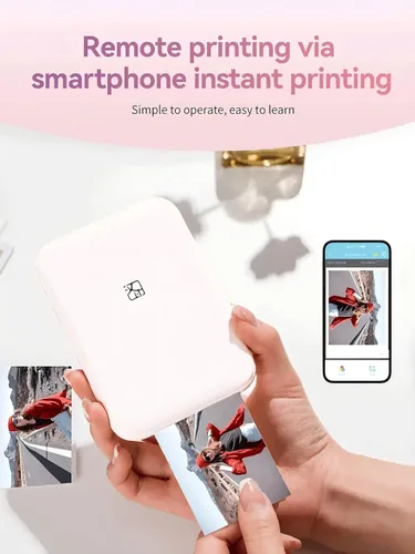 Miniatura 6 de Mini impresora fotográfica instantánea portátil - Bluetooth 5.0, funciona con iOS y Android