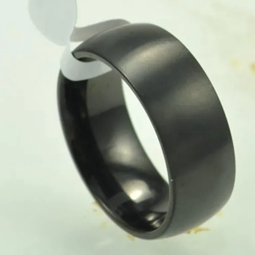 Miniatura 2 de Jude Jewelers Anillo de boda de titanio sólido mate cepillado de 0.315 in