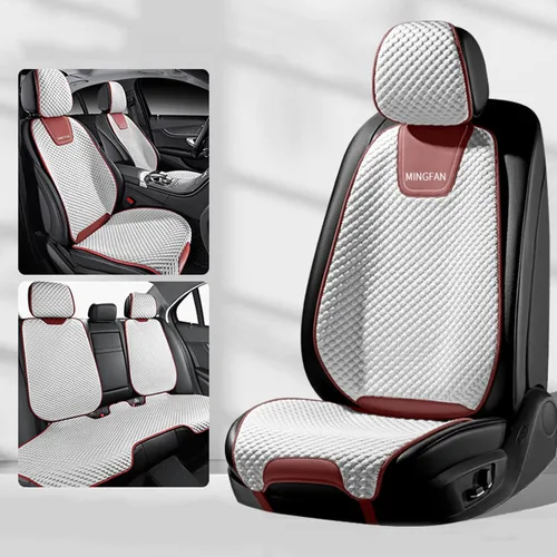 Miniatura 14 de Fundas de asiento de automóvil para Ford Mustang Mach-E, cojines de asiento transpirables, cómodos protectores de asiento delanteros y traseros de 5