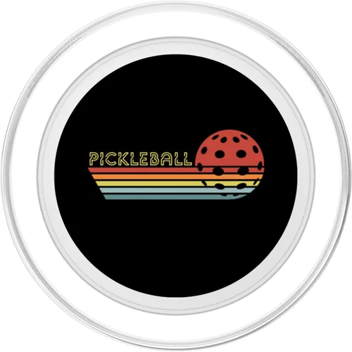 Miniatura 2 de Pickleball retro vintage Pickleball paddles Dink Sunset gift PopSockets MagSafe PopGrip for iPhone