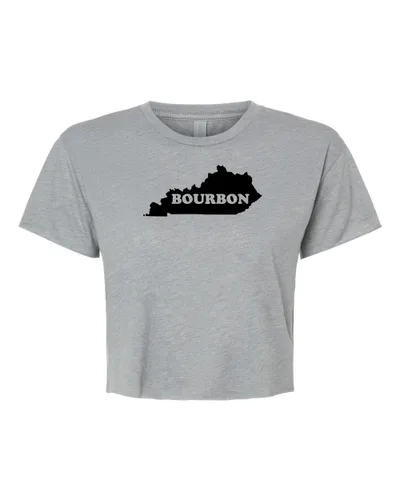 Miniatura 25 de I Wonder If Bourbon Thinks About Me Too, Cute Women's Screen Printed Crop Tee, Shirts With Sayings, Heather Gray or Gold (L, Gold)