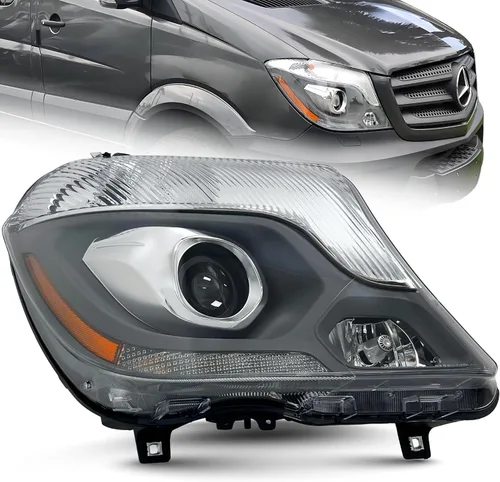 Miniatura 11 de ALLIGATOR AUTO LIGHTS Conjunto de faros de repuesto para Mercedes Sprinter 2014 2015 2016 2017 2018, proyector HID de lado izquierdo/conductor Xenon