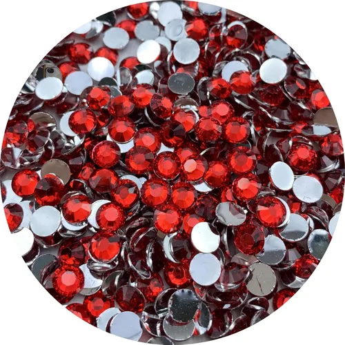 Miniatura 10 de 3000 diamantes de imitación de resina de 0.197 in con parte trasera plana redonda negra para manualidades, diamantes de imitación brillantes