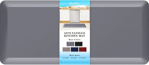 Miniatura 29 de StepRite Tapete de cocina antifatiga de 4/5 pulgadas de grosor, antideslizante, resistente a las manchas y al agua, tapete de escritorio para Azul