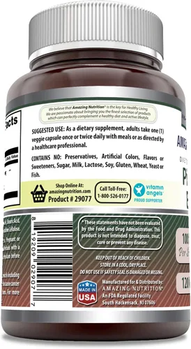 Miniatura 3 de Amazing Formulas Extracto de corteza de pino de 100 mg Suplemento de cápsulas vegetales Sin OMG Sin gluten Fabricado en Estados Unidos