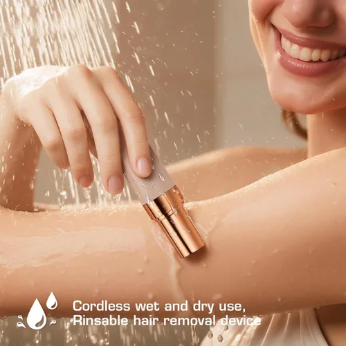 Miniatura 3 de Depiladora, depiladora facial para mujeres, PluxyEpil 2 en 1, eliminación suave de raíces para cabello grueso y fino, afeitadora eléctrica