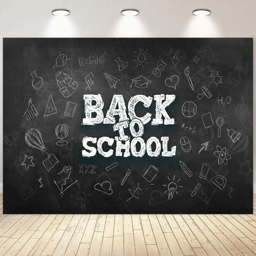 Miniatura 20 de Telón de fondo de pizarra negra para el regreso a clases, fondo de fotografía para el primer día de escuela, accesorios para cabina de fotos