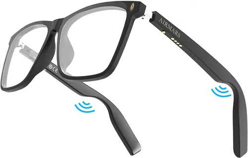 Gafas inteligentes AIRMARS para hombres y mujeres con altavoz/gafas de sol Bluetooth con lentes de filtro de luz azul, gafas inteligentes Bluetooth