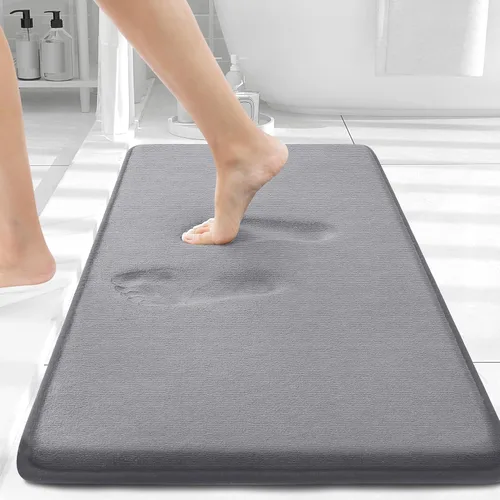 Miniatura 60 de Smiry Tapetes de Baño de Espuma Viscoelástica 36 x 24 pulgadas, Tapetes de Baño Extra Suaves y Absorbentes, Alfombra Antideslizante Lavable