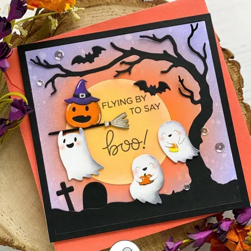 Miniatura 2 de Troqueles de metal plateado para Halloween, troqueles de corte fantasma, noche de fantasma, calabaza en relieve, plantilla para álbumes de recortes