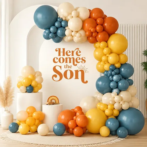 Miniatura 11 de Kit de arco de globos de baloncesto, kit de guirnalda de globos naranja y negro plateado con globos de estrella en explosión, kit de globos