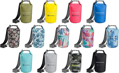 Miniatura 12 de Skog Å Kust DrySak - Bolsa impermeable con tapa enrollable para viajes y al aire libre - tamaños de 5, 10 y 20 litros Digicamo